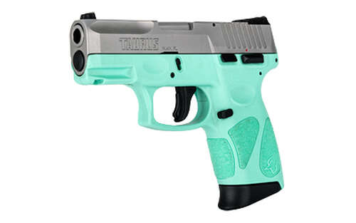 Handguns Taurus USA G2C 9mm TAURUS G2C 9MM 3.2" 12RD CYAN/SS